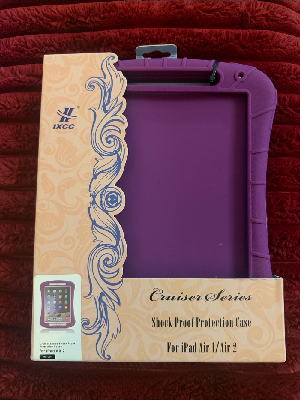 Cruiser Series Shock-Proof Tablet Case — Purple iPad Air or iPad Air 2